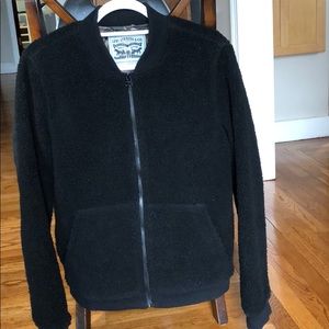 Levi’s black fleece jacket. Size small